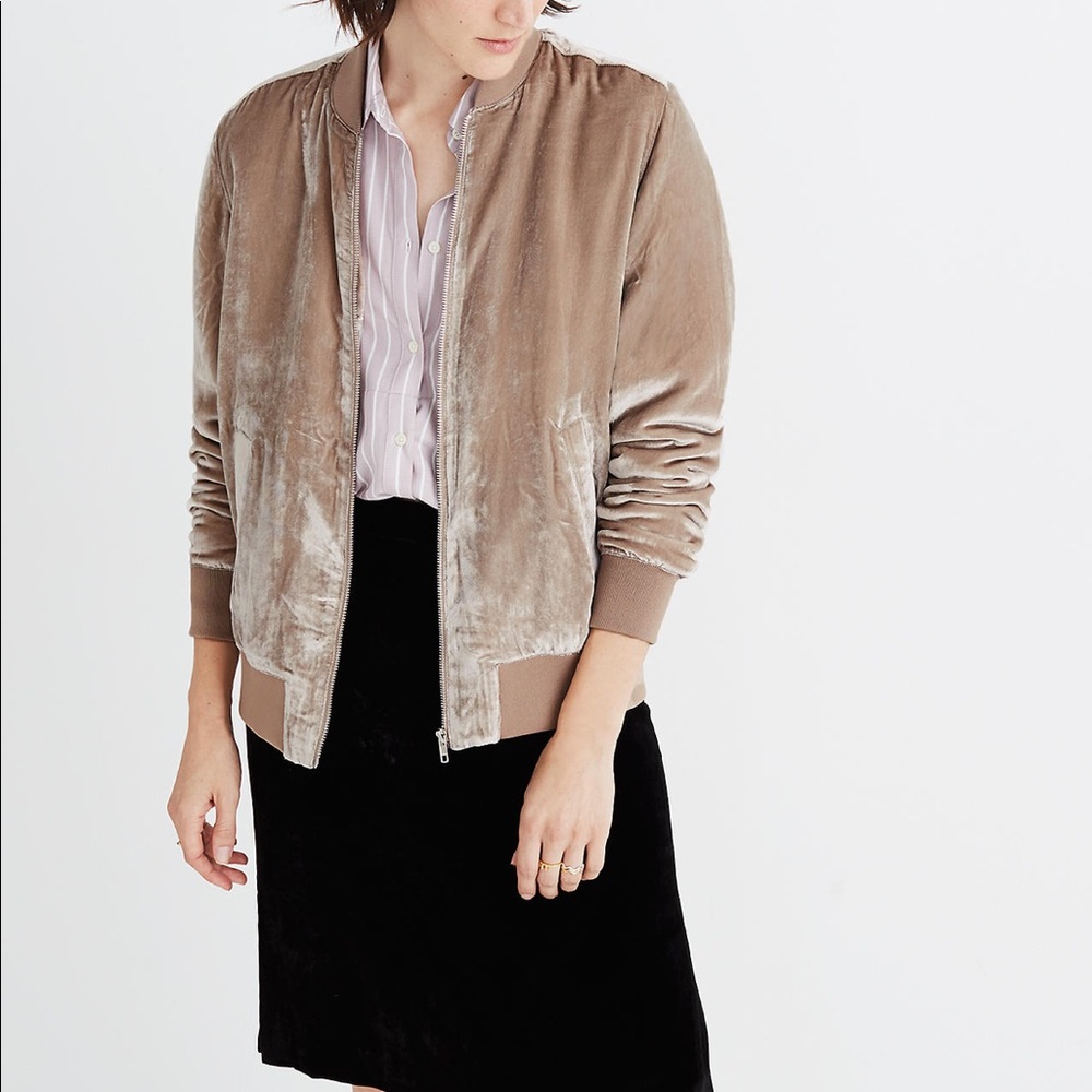 Velvet Bomber Jacket